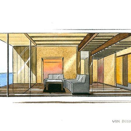 Amane Resort Seikai Beppu Ruang foto Interior design sketch
