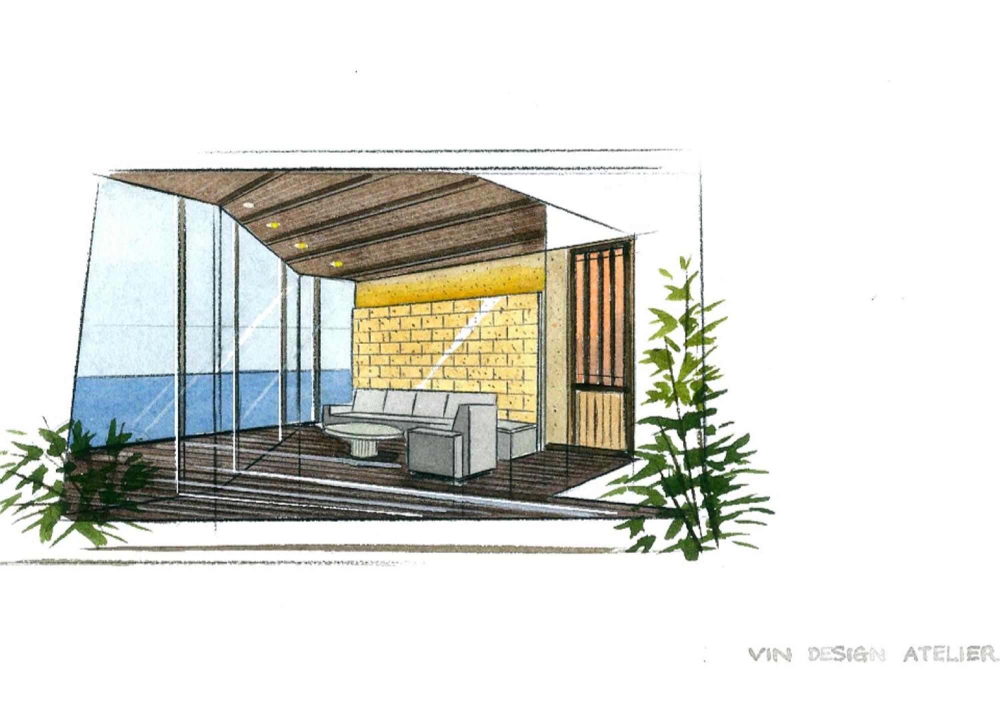 Amane Resort Seikai Beppu Ruang foto Interior design sketch